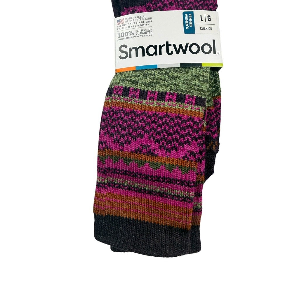 LOT2 Smartwool Womens Dazzling Wonderland Crew Socks 2 Pair Large Wool Blend NEW - Picture 7 of 11